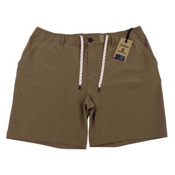 Chubbies Everywear Shorts Mens XXL Tan Tahoes 8” Inseam Performance Golf NWT - Picture 1 of 14